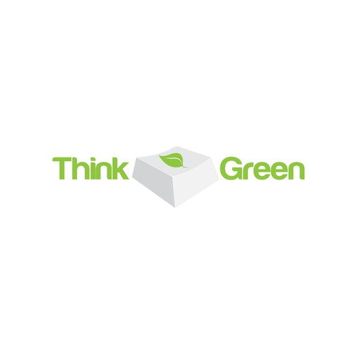 Recycle logo with the title 'Logo proposal for Think Green PC'