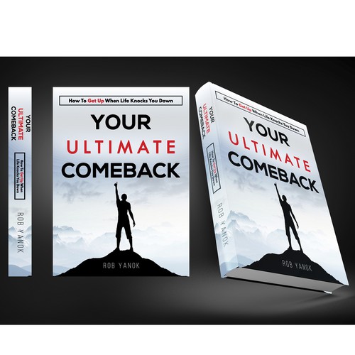 Motivational book cover with the title 'Bold motivational Self help book cover design'