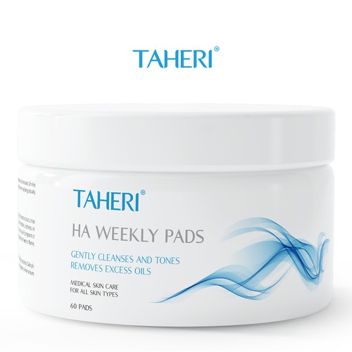 Beauty label with the title ' Skincare Product Label for Taheri products'