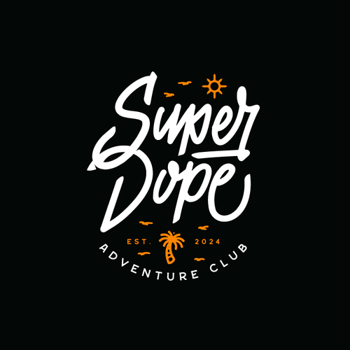 Beautiful logo with the title 'Super Dope Hand Lettering Logo'