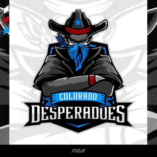 Steelers logo with the title 'Professional Sports Team Logo for Colorado Desperadoes'