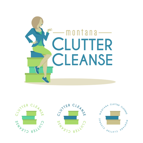 Cleaning company logo with the title 'Logo for a Professional organizer'