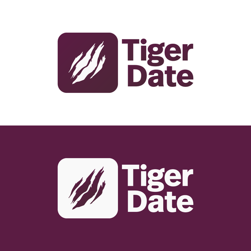 Tiger brand with the title 'Tiger Date Logo Concept'