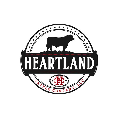 Cattle design with the title 'Logo for beef company.'