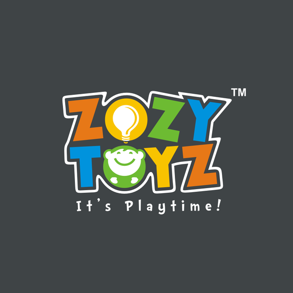 Toy shop logo with the title 'ZOZY TOYZ LOGO DESIGN!'