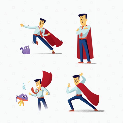 Hero design with the title 'Justice hero'