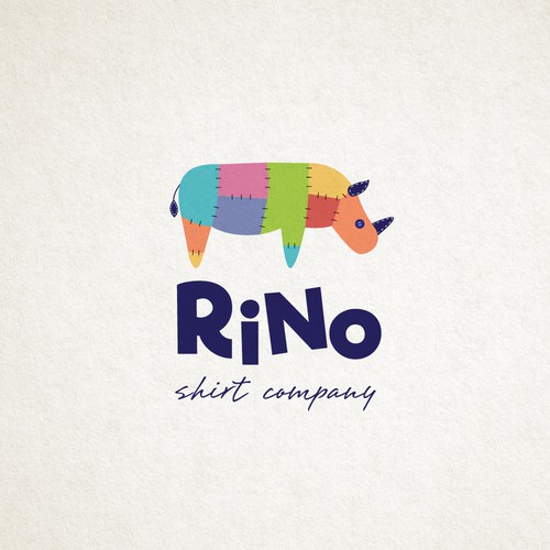Rhino logo with the title 'Logo for t-shirt company'