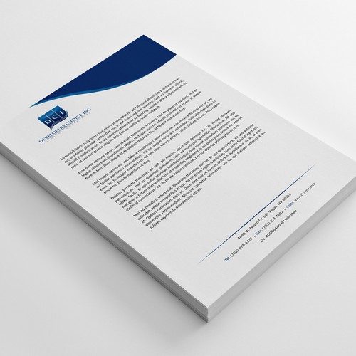 Letterhead design with the title 'Letterhead Design'