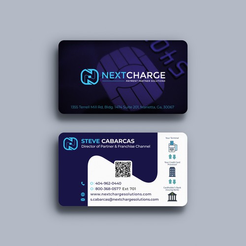 N design with the title 'Logo related cool business card design.'