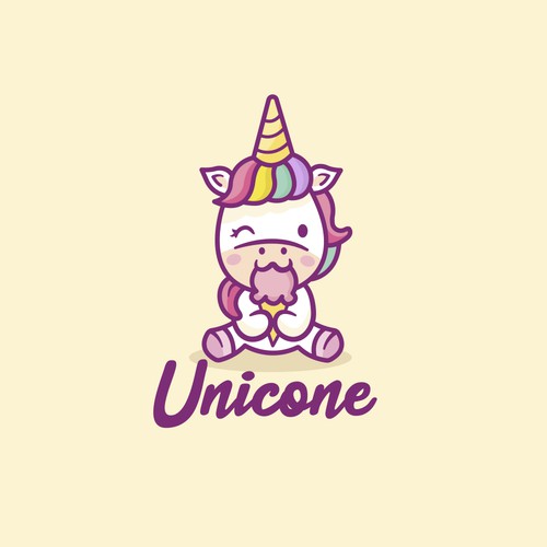 Pony logo with the title 'Unicone Logo'