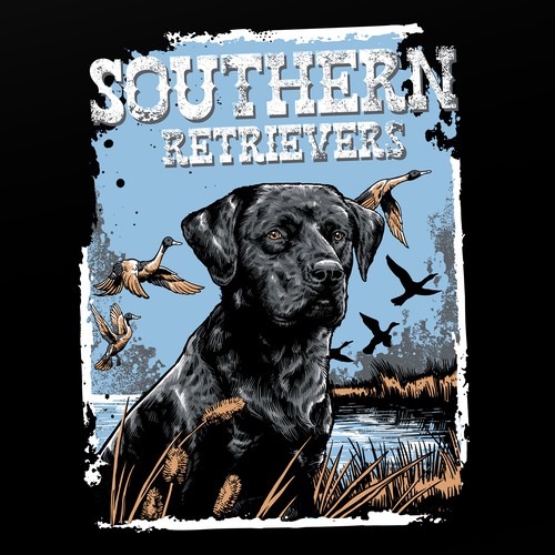 Southern design with the title 'Southern Retrievers'