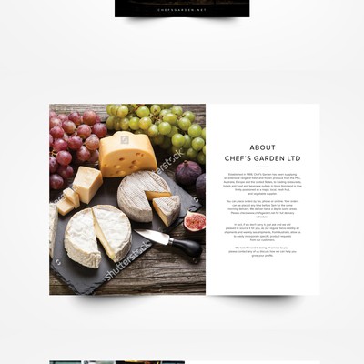 Wholesale Cheese Catalog for CHEF'S GARDEN