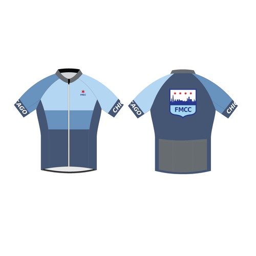 Chicago design with the title 'Design a Cool, Modern Cycling Jersey'