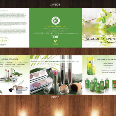 Brochure for Natural Cosmetic Company