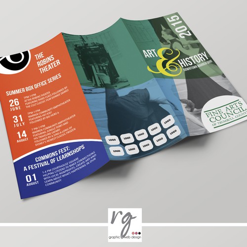 Program design with the title 'Brochure "Art & History Festival"'