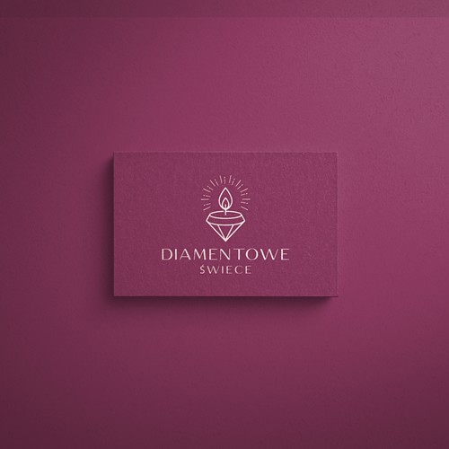 Wax logo with the title 'logo concept for a company that sell scented candles with jewellery inside.'