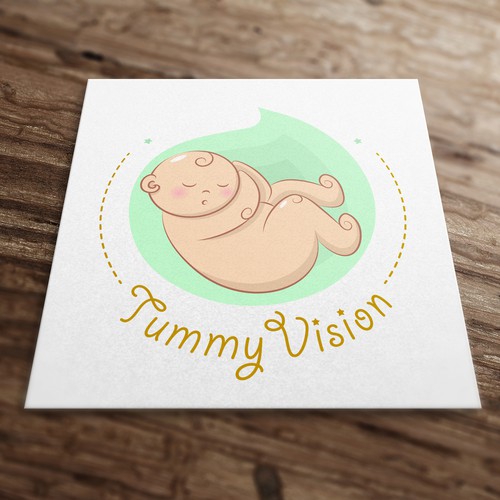 Ultrasound logo with the title 'Logo concept for Ultrasound Clinic'