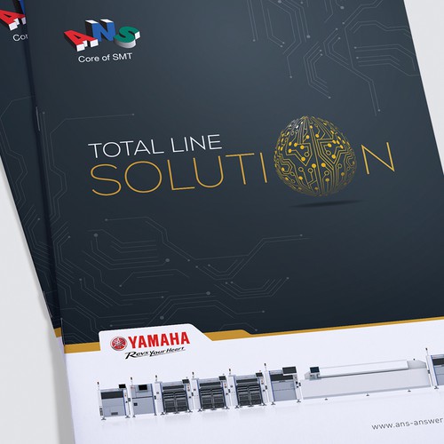 A4 design with the title 'Yamaha Brochure Design'