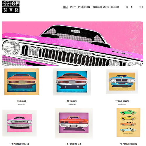 Artist design with the title 'Website - Artist'