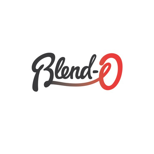 Bright logo with the title 'Blend-O Lettering logo'