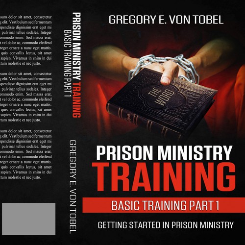 Prison design with the title 'Print Design for a Prison Ministry Program'