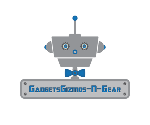 Gadget logo with the title 'Use your own creativity to make a modern robotic logo for my electronics eBay store!'