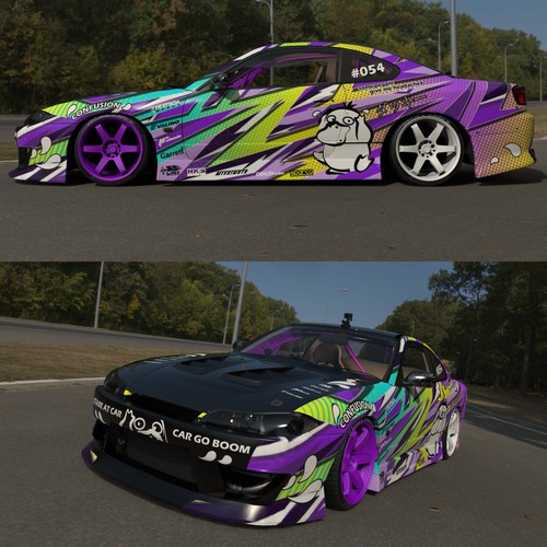 Pokémon design with the title 'Car wap - drift rocket'