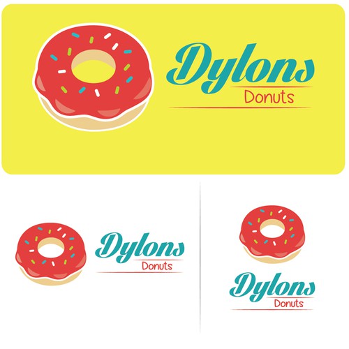Donut  logo with the title 'Donuts place'