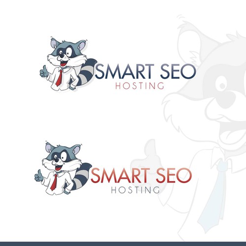 Raccoon logo with the title 'Smart Seo Hosting'