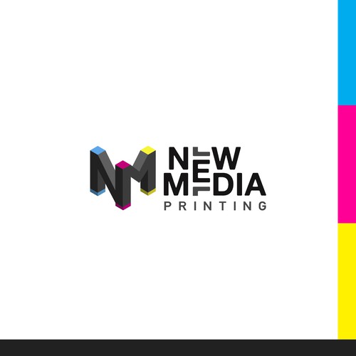 CMYK design with the title 'Design Exclusive Logo for Local/Online Print Shop'