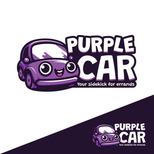 Classic car logo with the title 'Logo concept for an on demand transportation service'