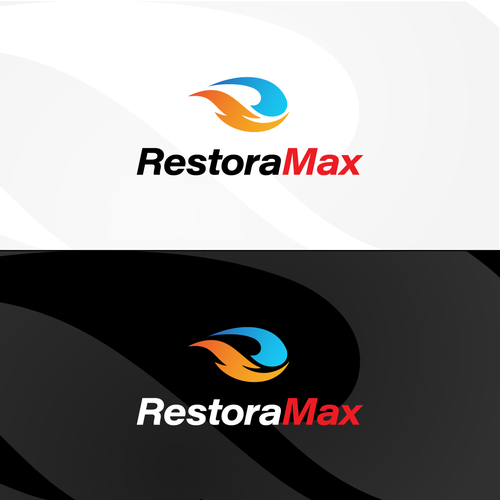 Restoration design with the title 'Restoramax logo design'