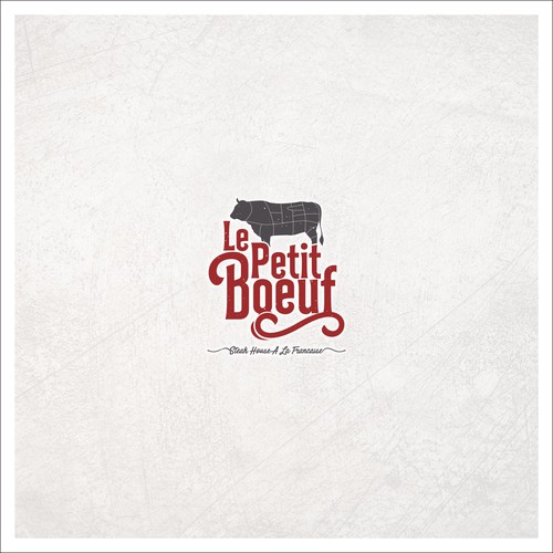 Butcher logo with the title 'butcher logo concept '