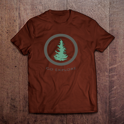 Environment t-shirt with the title 'Go Explore'