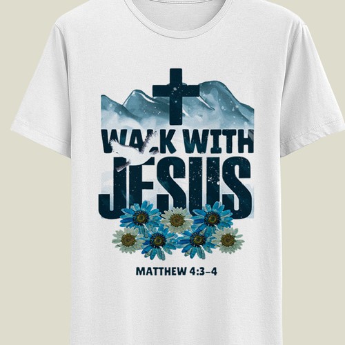 Religious t-shirt with the title 'Christian Boho T-Shirt Design'