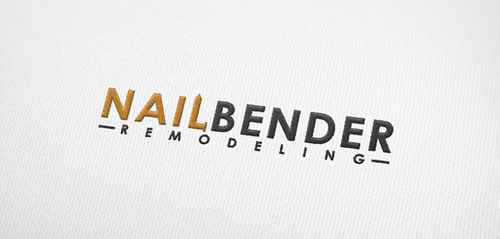 Nail salon logo with the title 'Nail Bender Remodeling'