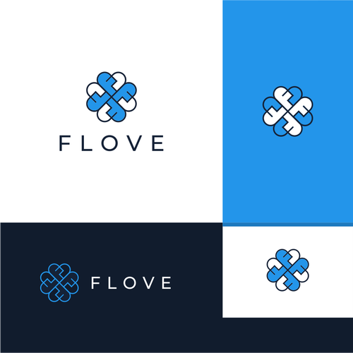 Flow logo with the title 'Letter F + Love '