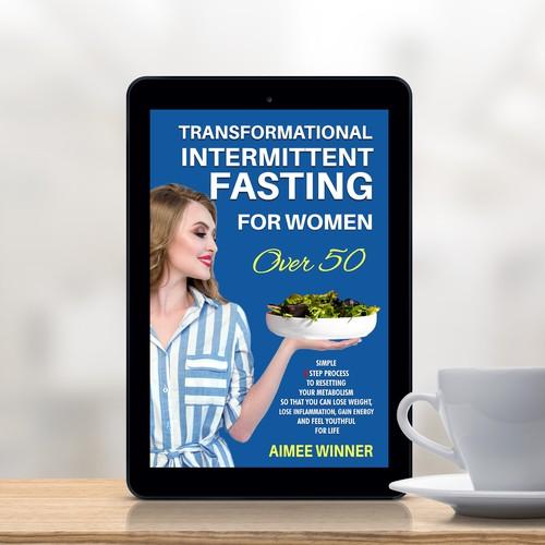 Weight-loss book cover with the title 'Book cover design'