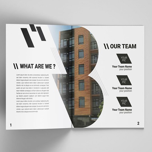 Construction design with the title 'Print Design for Construction Brand'