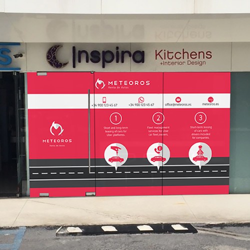 Visual design with the title 'Front Store Vinyl Design'