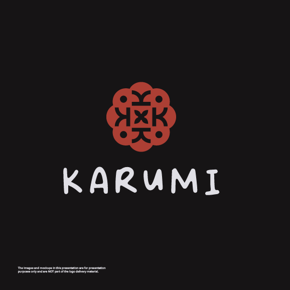 Monogram design with the title 'KARUMI'