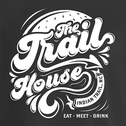 Three design with the title 'restaurant tipografi'