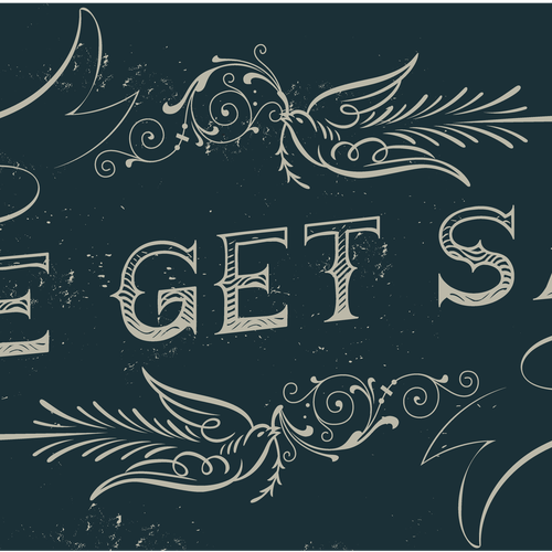 Tagline design with the title 'Identity design assets for tribute band branding'