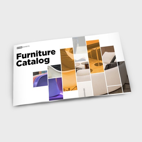 Design with the title 'Clean And Bold Furniture Catalog'