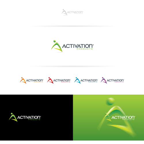 Jump design with the title 'activation logo'