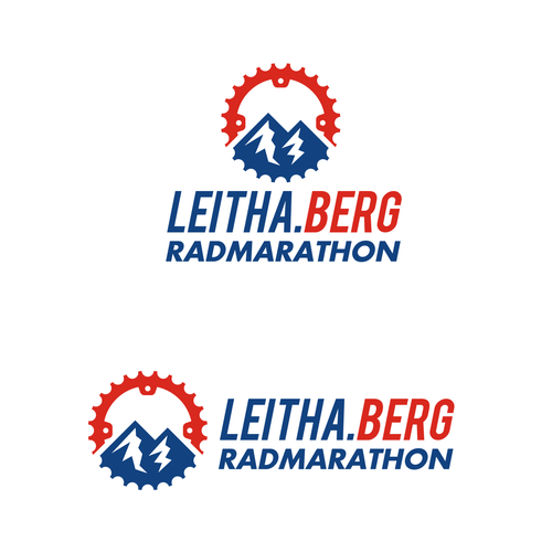 Bike logo with the title 'LEITHA.BERG RADMARATHON'