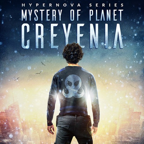 Digital art book cover with the title 'Hypernova Series - Book Cover Illustration'