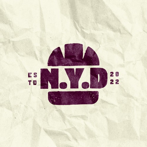 Sandwich shop logo with the title 'NYD'