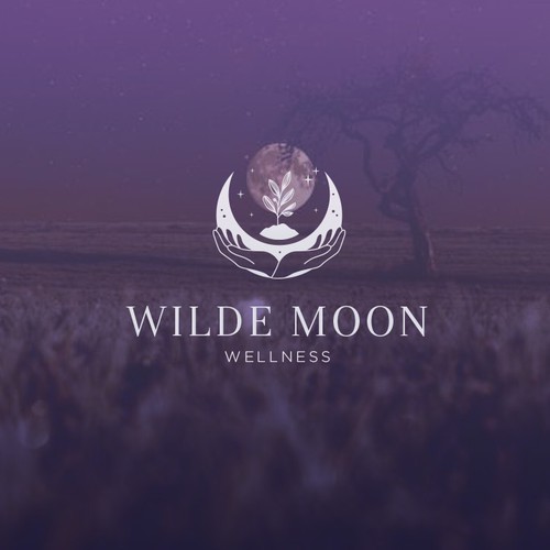 Magical logo with the title 'Whimsical Moon Logo'