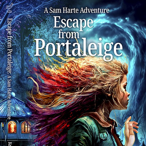 Digital art book cover with the title 'Cover Book Illustration '